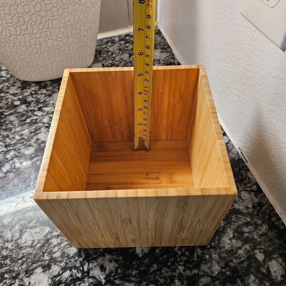 Teleflora Wooden Bamboo Storage Square Box‎